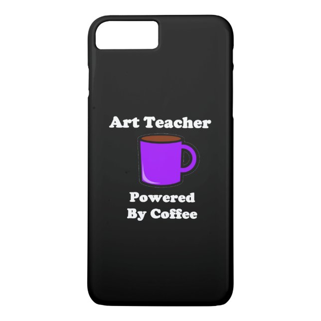 "Konstlärare" Driven av kaffe Case-Mate iPhone Skal (Baksida)