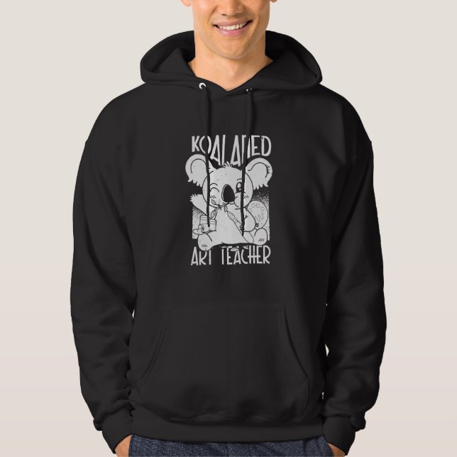 Konstlärare Kläder Konstnär Undervisa för män och  Hoodie (Framsida)