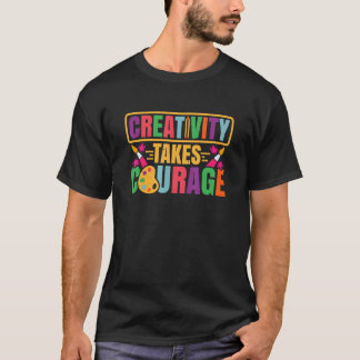 Konstlärare Kreativitet Konstnär Konstnärlig Konst T Shirt