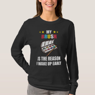 Konstlärare Min Pensel Konstnär Måla Palett Målare T Shirt