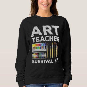 Konstlärare överlevnadskit Lärarhumor Skollärare T Shirt