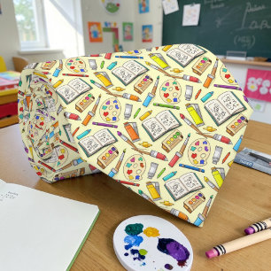 Konstlärare Skolmönster halsduk Tie Slips