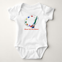Konstlärarebabyen, äter sömnkonstrepetition t shirt