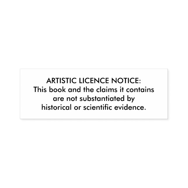 "Konstlicens" frimärke för biblar Självfärgande Stämpel (Design)