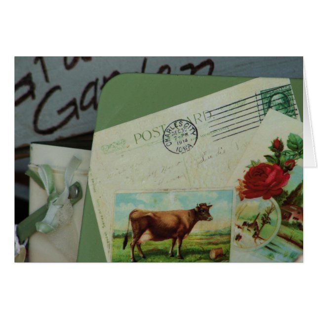 Konstlivet på jordbrukarens marknad hälsningskort (Framsidan Horizontal)