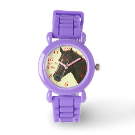 Konstmålning av häst från porträtt armbandsur