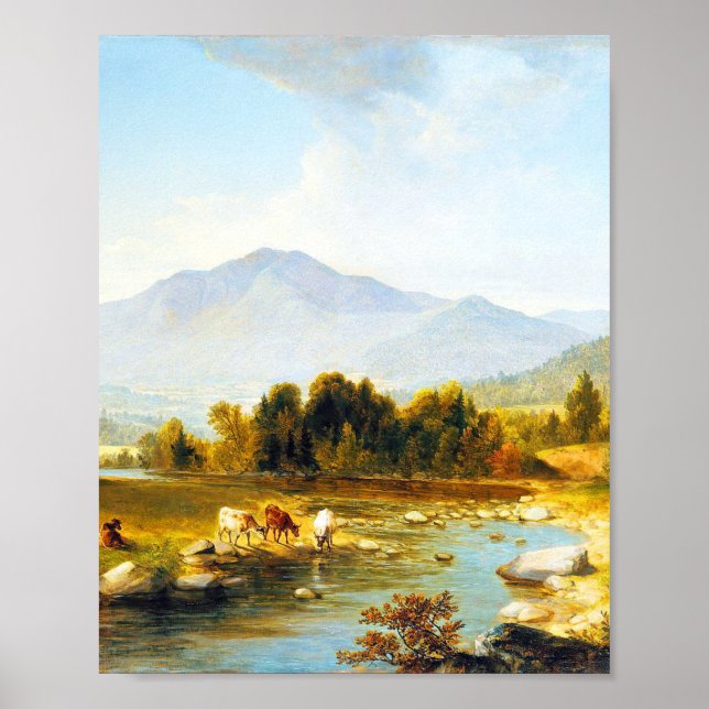 Konstmålning i landskapet av Asher Brown Durand Poster (Framsidan)
