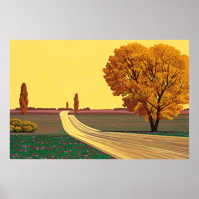 konstmålningar av hiroshi nagai poster (Framsidan)