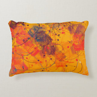 Konstmaterial. Abstraktens geometriska läge Prydnadskudde