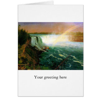Konstnär Albert Bierstadt för Niagara Falls Hälsningskort