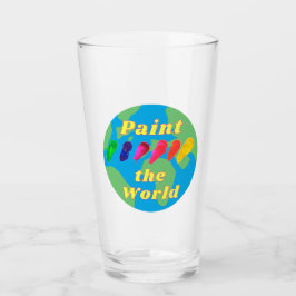 Konstnär designer kreativ Måla världen glas