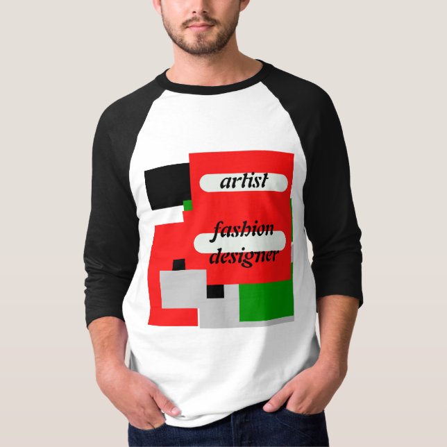 konstnär designer t shirt (Framsida)