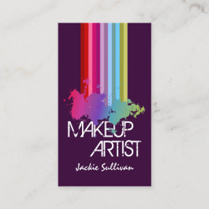 Konstnär för färgstänkMakeup Visitkort