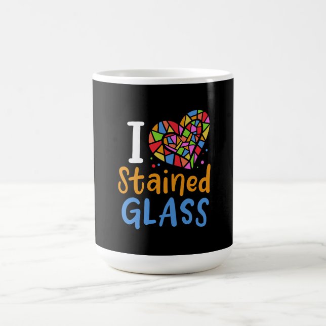 Konstnär för glasmålning Glasmålning Kaffemugg (Center)