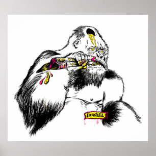Konstnär för gorilla x poster