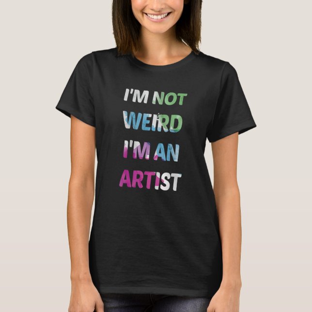 Konstnär för lärare och lärare t shirt (Framsida)