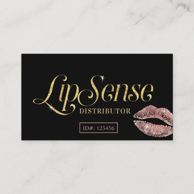Konstnär för Makeup för läppar för LipSense Visitkort (Framsida)