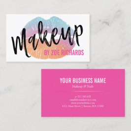 Konstnär för Makeup för shock rosa för Visitkort