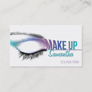 Konstnär för Makeup för sminkkonstnärvisitkort Visitkort