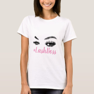 Konstnär för Makeup för snärtchefHashtag ögon T Shirt