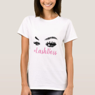 Konstnär för Makeup för snärtchefHashtag ögonfrans T Shirt