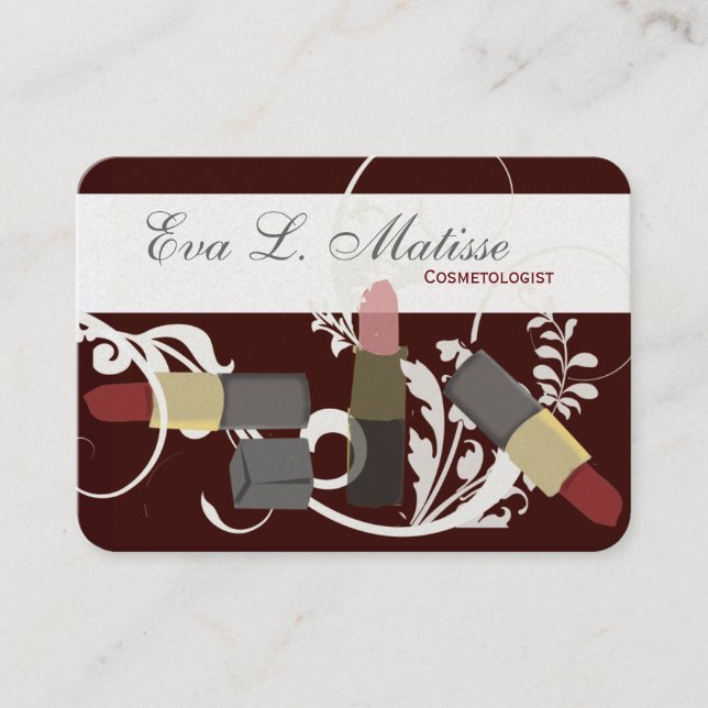 Konstnär för Makeup för Trio för Maquillage Visitkort (Framsida)