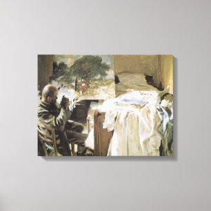 Konstnär i sin ateljé av John Singer Sargent Canvastryck