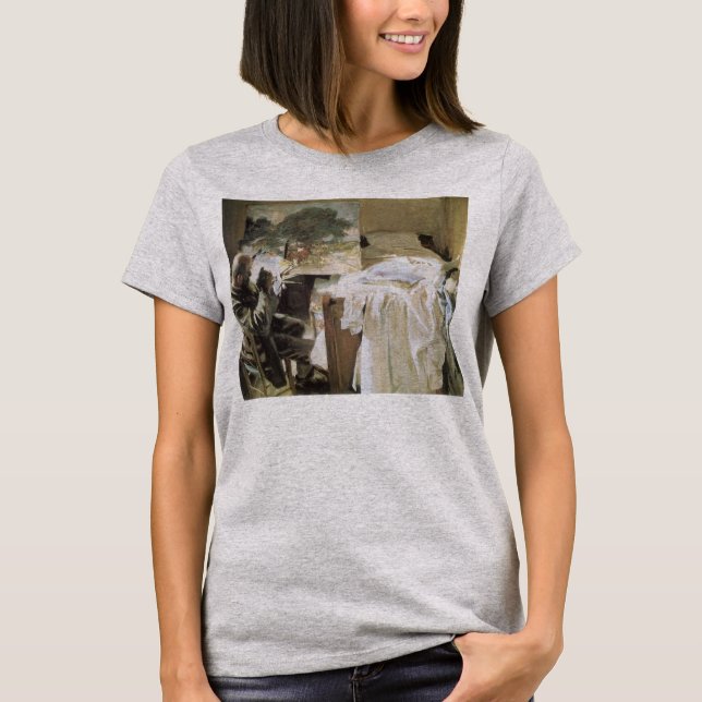 Konstnär i sin ateljé av John Singer Sargent Tee (Framsida)