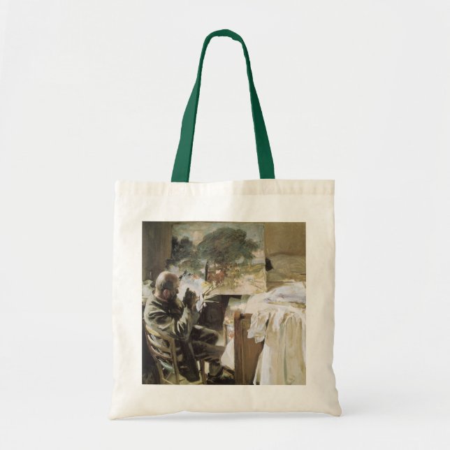 Konstnär i sin ateljé av John Singer Sargent Tygkasse (Framsidan)