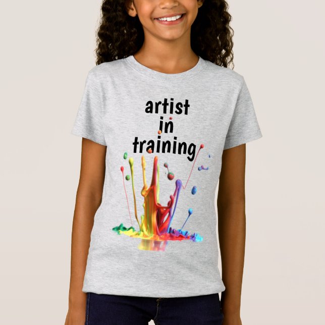 Konstnär i utbildning, med stänkig T-shirt (Framsida)