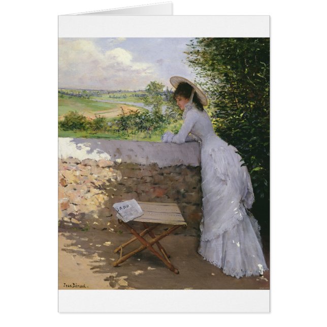 Konstnär Jean Beraud Hälsningskort (Framsidan)