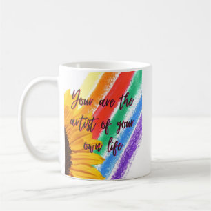 konstnär kaffemugg