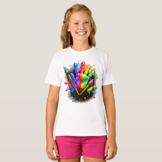 Konstnär Målare Färgrik Målning T Shirt