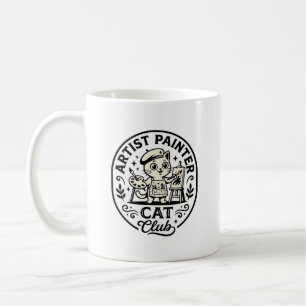 Konstnär Målare Katt Rolig Katt Grafik - Konstnär Kaffemugg