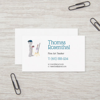 Konstnär med traditionell Bra | Palett och pensel  Visitkort