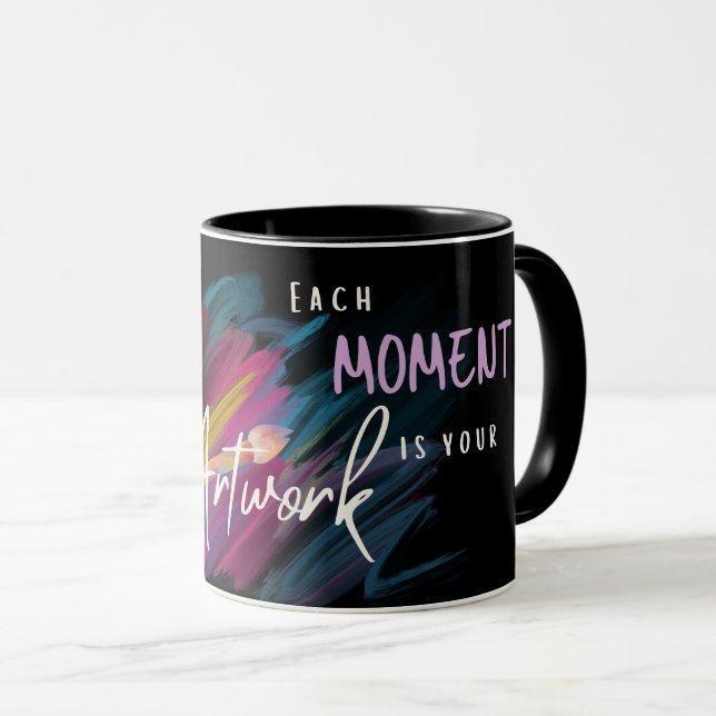 Konstnär Mindfulness Kreativ Present Aestetiskt Ka Mugg (Framsida höger)