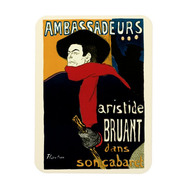Konstnär Nouveau Ambassadeurs, Toulouse Lautrec Magnet (Vertikal)