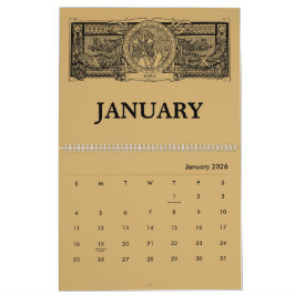 Konstnär Nouveau Romersk mytologi Kalender