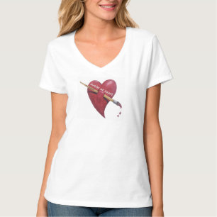 Konstnär på hjärtat-skjortan tee shirt