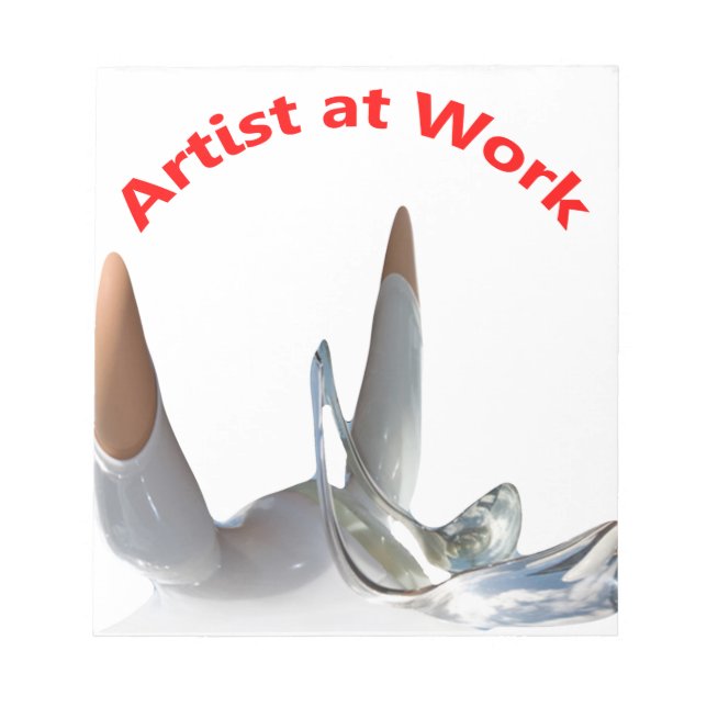 Konstnär på jobbet anteckningsblock (Framsida)