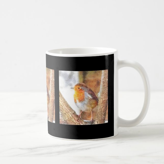 Konstnär Robin Redbröched Perched Kaffemugg (Höger)