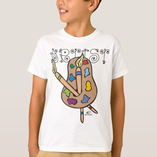 Konstnär Tee Shirt (Framsida)