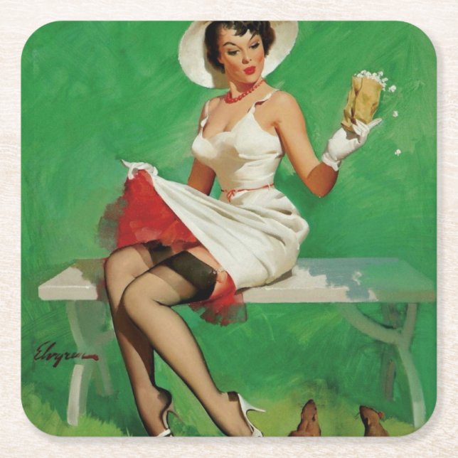 Konstnär Underlägg Papper Kvadrat (Framsidan)