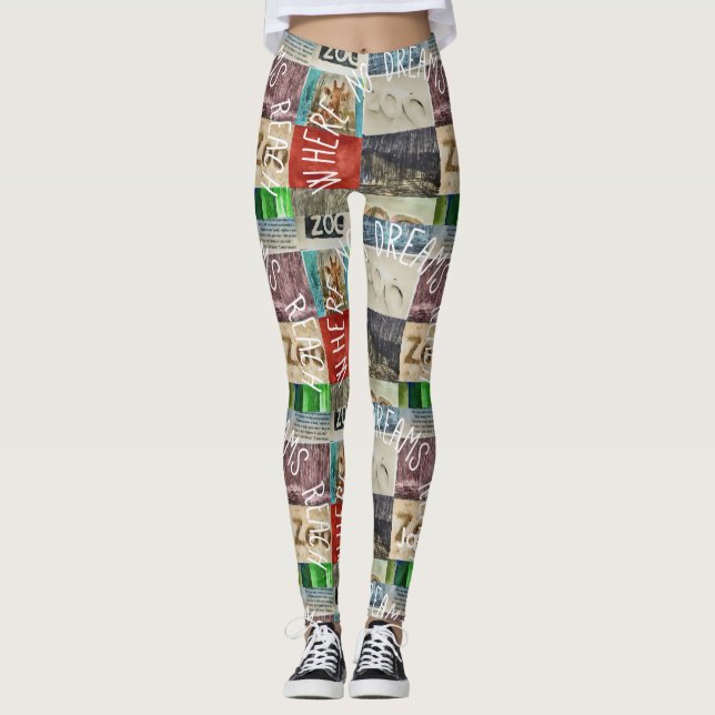Konstnär utanför mainstream leggings (Framsida)
