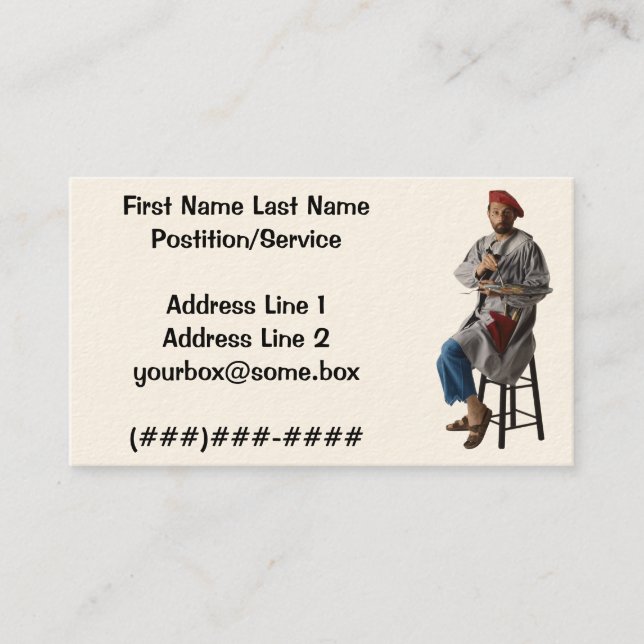 Konstnär Visitkort (Framsida)