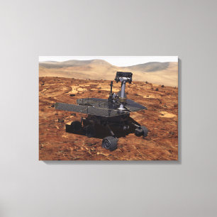 Konstnäråtergivande av Mars Rover 2 Canvastryck