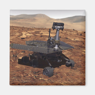 Konstnäråtergivande av Mars Rover 2 Magnet