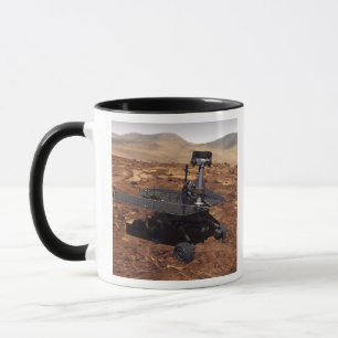 Konstnäråtergivande av Mars Rover 2 Mugg