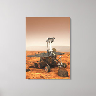 Konstnäråtergivande av Mars roveren Canvastryck
