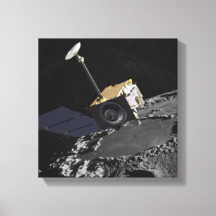 Konstnärbegrepp av den Lunar reconnaissancen Orbi Canvastryck